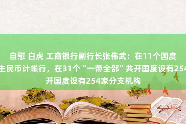自慰 白虎 工商银行副行长张伟武：在11个国度担任东说念主民币计帐行，在31个“一带全部”共开国度设有254家分支机构